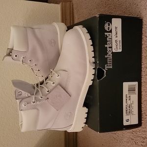 6Y Ghost White 6" Limited Release Timberland Boots